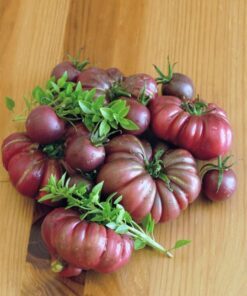 Alternative view of 40 PURPLE CALABASH TOMATO Solanum Lycopersicum Indeterminate Heirloom Beefsteak Fruit Vegetable Seeds