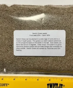 1 Lb Switchgrass Seeds Native Tall Grass Prairie Ornamental Perennial Pound - Grass Seeds For Lawn