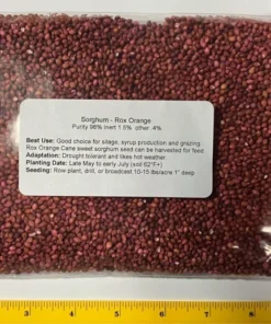 1 Pound Sorghum Seeds Rox Orange Syrup Cane Non-Gmo Heirloom
