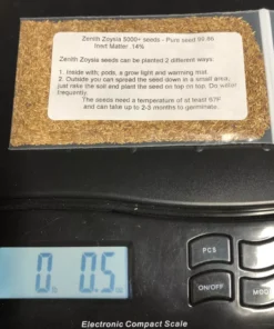 Zenith Zoysia Grass 5000 Seeds Starter Kit - Grass Seeds For Lawn