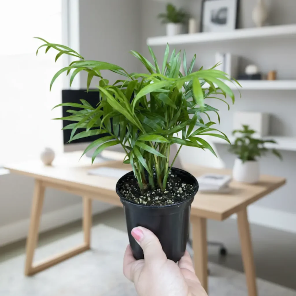 Parlor Palm Indoor Plant – Chamaedorea Elegans – Air Purifier – 3 inch Nursery Pot