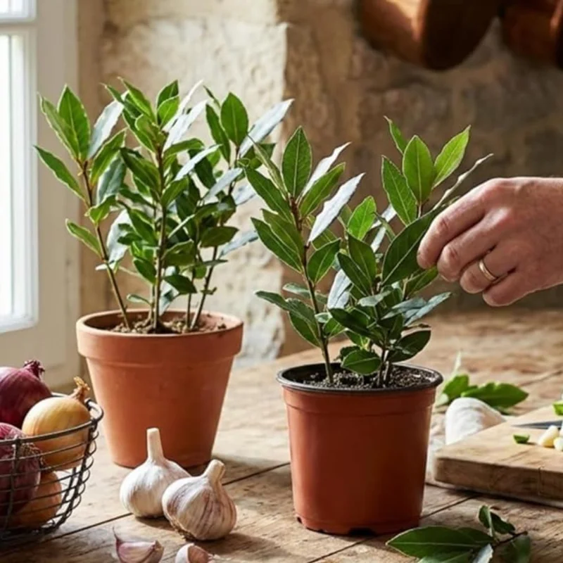 Bay Leaf Live Plant (Laurus Nobilis) – Fragrant Herb Tree 4-8" Tall – Outdoor Planting - Image 5