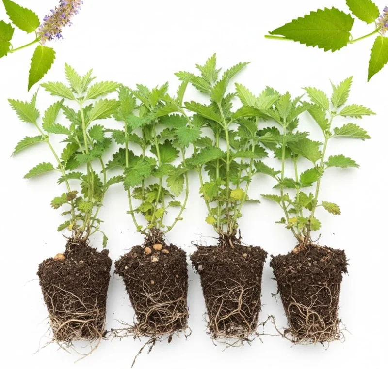 Catnip Live Plant – 4 Pack, 4-6" Tall Well-Rooted Starter Plants – Indoor/Outdoor - Image 3