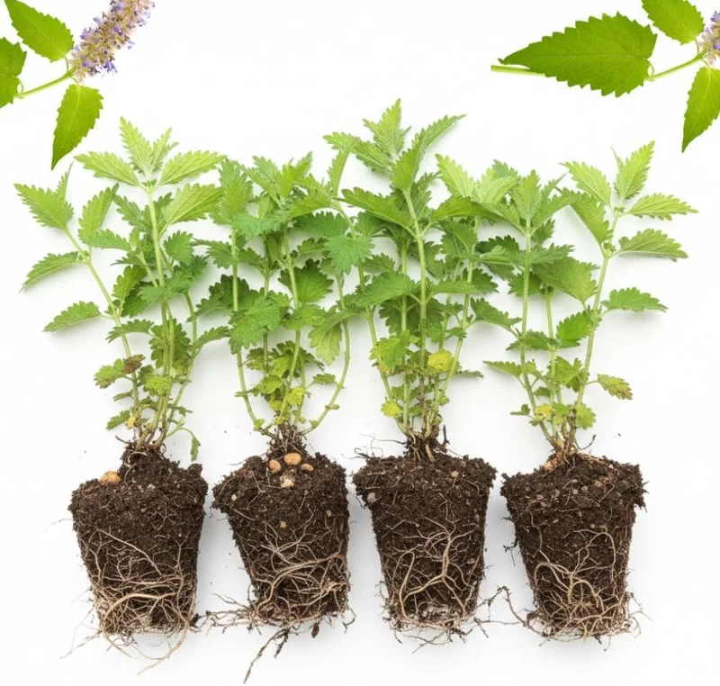 Catnip Live Plant Pack - 3 Well-Rooted Herbs, 4-7" Tall, Indoor/Outdoor - Image 3
