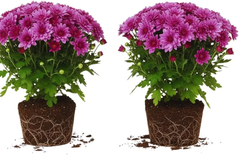 Chrysanthemum Live Plants – Mixed Colors – 2 Count Perennials – 5-7 inches Tall – Full Sun - Image 2