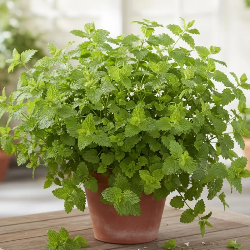 Lemon Balm Live Plants - 4 Pack, 4-6" Tall Starter Herbs for Garden & Patio - Image 3