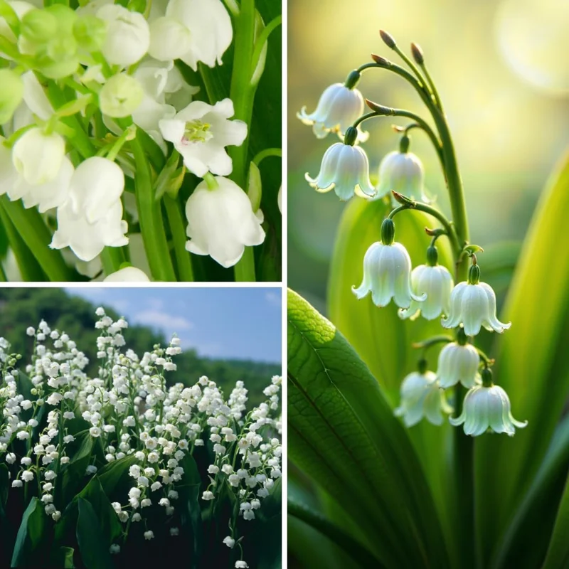 Lily of the Valley Bulbs - 5 Count White Fragrant Flowers for Outdoor - Image 1