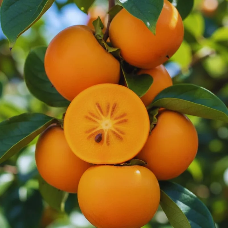 Persimmon Tree Bare Roots - Cold Hardy Fruit Plant, 12-20 Inches Tall, Set of 5 - Image 2