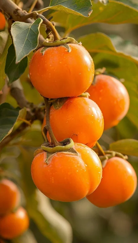 Persimmon Tree Live Plant, Sweet Fruit, Well-Rooted, 6-12 Inches Tall, Outdoor - Image 2