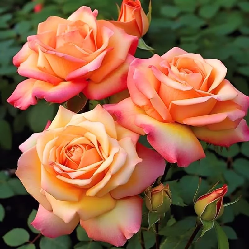Sunset Rose Bush Live Plant – Heirloom Fragrant Rose – 7-10 Inch Tall Starter Plant - Image 2