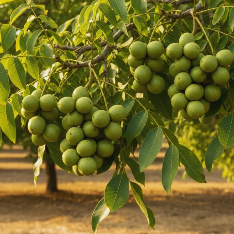 Walnut Tree Live Plant - Cold Hardy Fruit Tree, 2 Feet Tall, USDA Zones 4-9 - Image 1