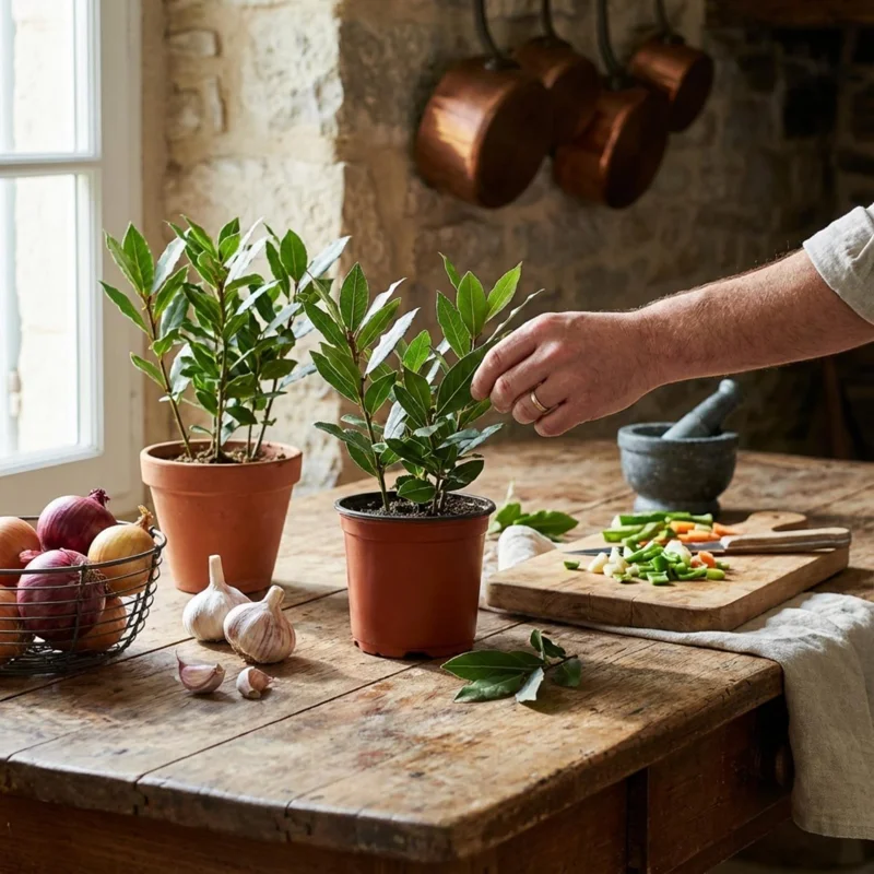 Sweet Bay Laurel Live Plant (Laurus Nobilis), 1-Year-Old, 8-10" Tall, Zone 8-11, Indoor/Outdoor Bay Leaf Tree - Image 2