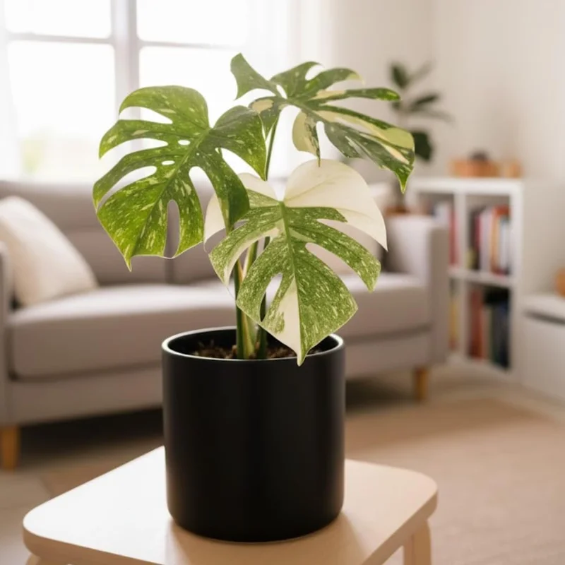 Variegated Monstera Live Plant 4-8 Inches - Rare Indoor Houseplant - Image 3