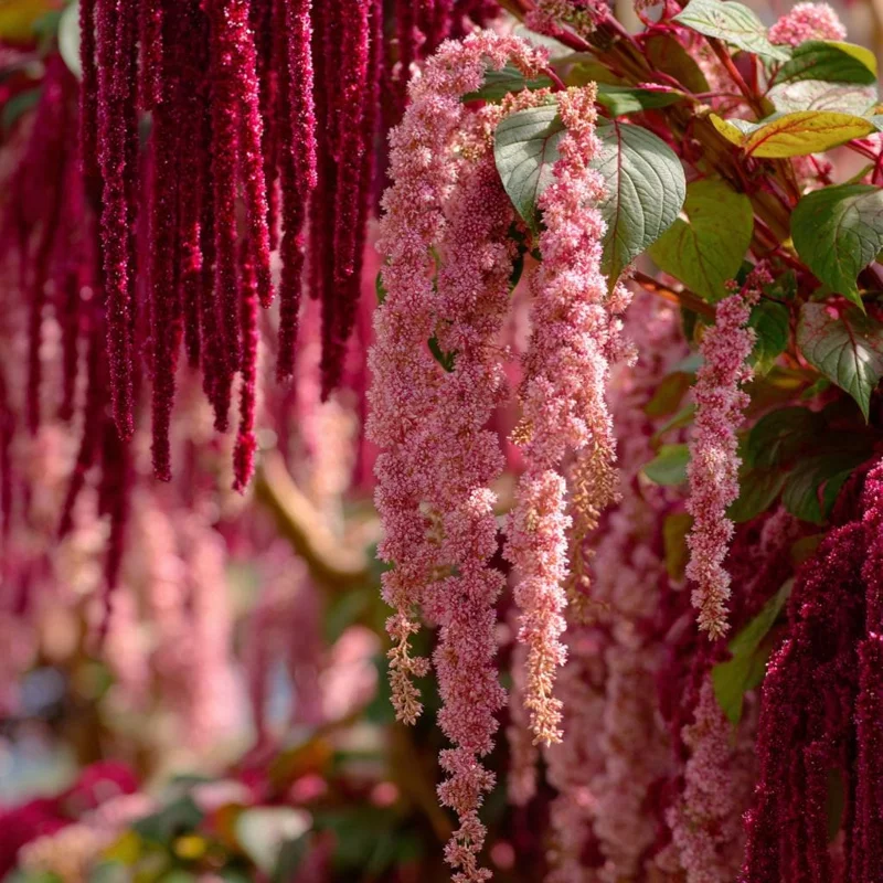 Amaranth Coral Fountain Seeds - 100 Count, Light Pink Trailing Ornamental Flowers - Image 1