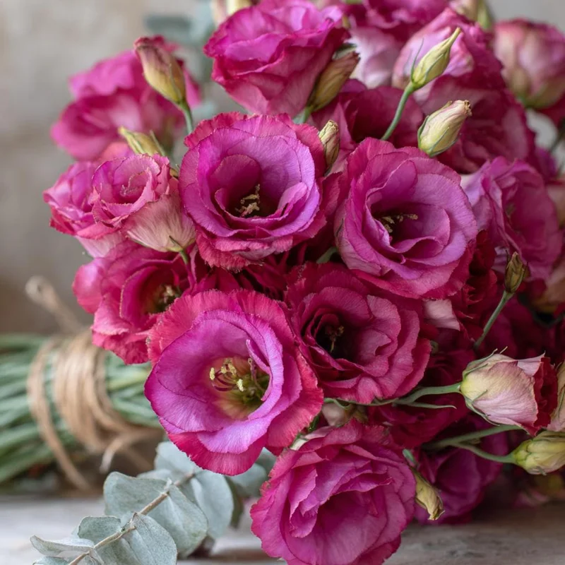 Arena III Red Lisianthus Seeds - 25 Rich Berry Rose Eustoma Grandiflorum Seeds - Image 3