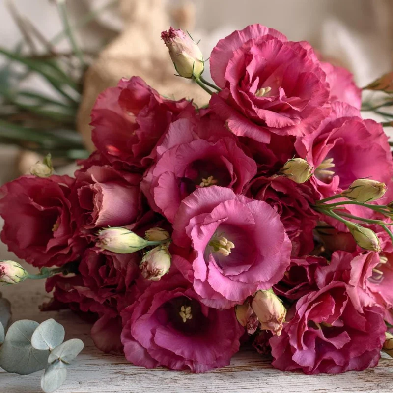Arena III Red Lisianthus Seeds - 25 Rich Berry Rose Eustoma Grandiflorum Seeds - Image 5