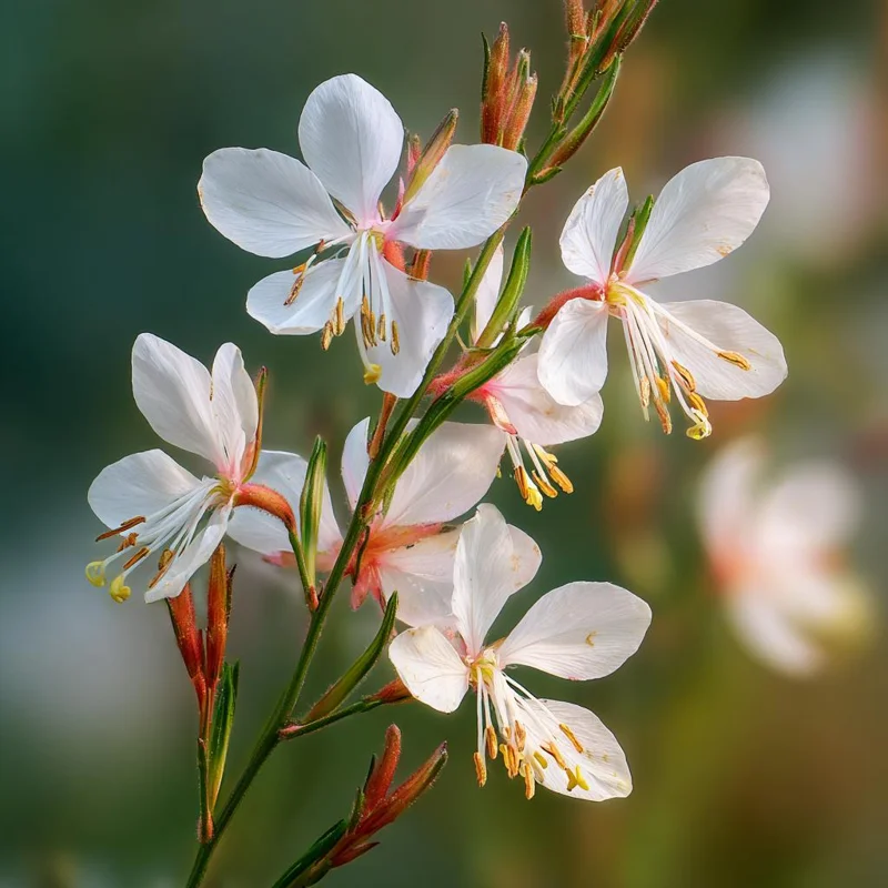 Biennial Gaura Seeds - 25 Seeds | Elegant White & Pink Butterfly Flowers Outdoor - Image 1