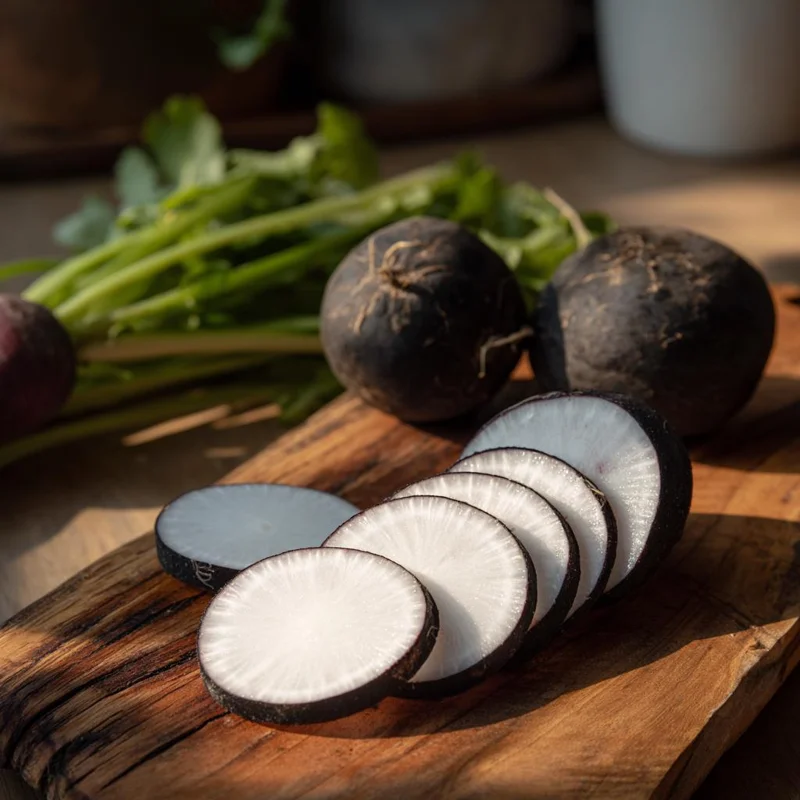 Black Spanish Round Radish Seeds - 250 Heirloom Winter Radish Seeds for Planting - Image 2