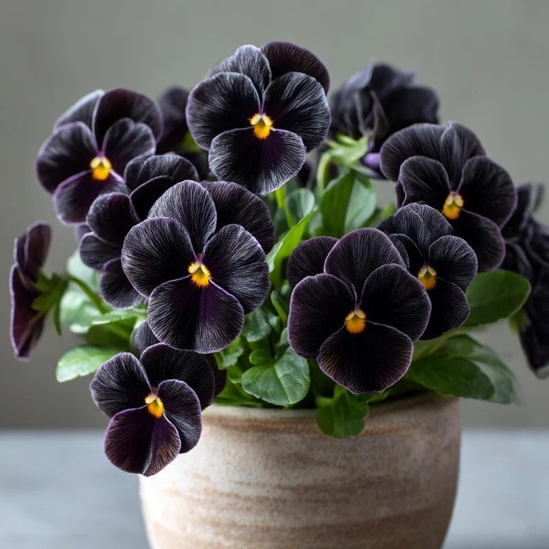 Black Viola Sorbet Seeds - 25 Seed Packet, Velvet-Purple Blooms - Image 2
