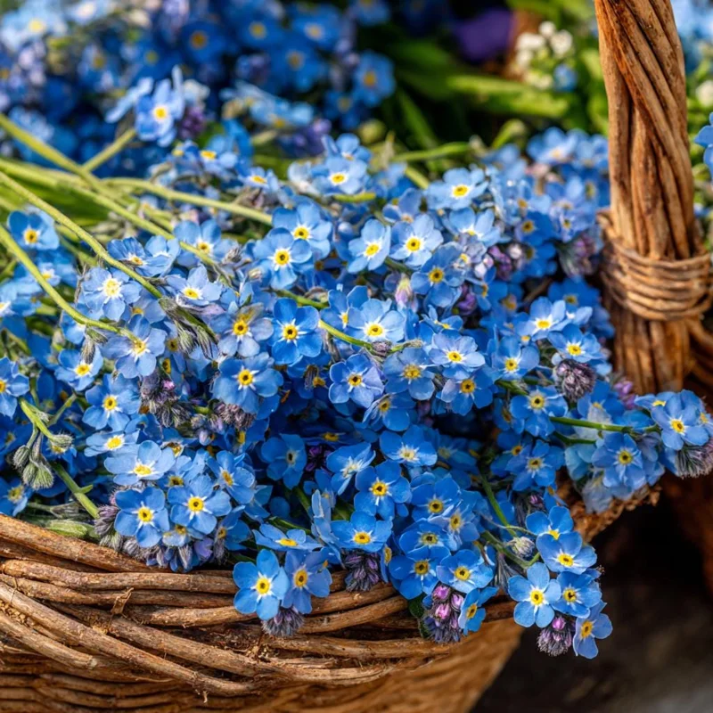 Blue Angel Cape Forget Me Not Seeds - 200 Count - Vibrant Sky-Blue Annual Flowers - Image 1