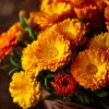 Calendula Pacific Beauty Mix Seeds - Heirloom Pot Marigold - 50+ Seeds - Image 1