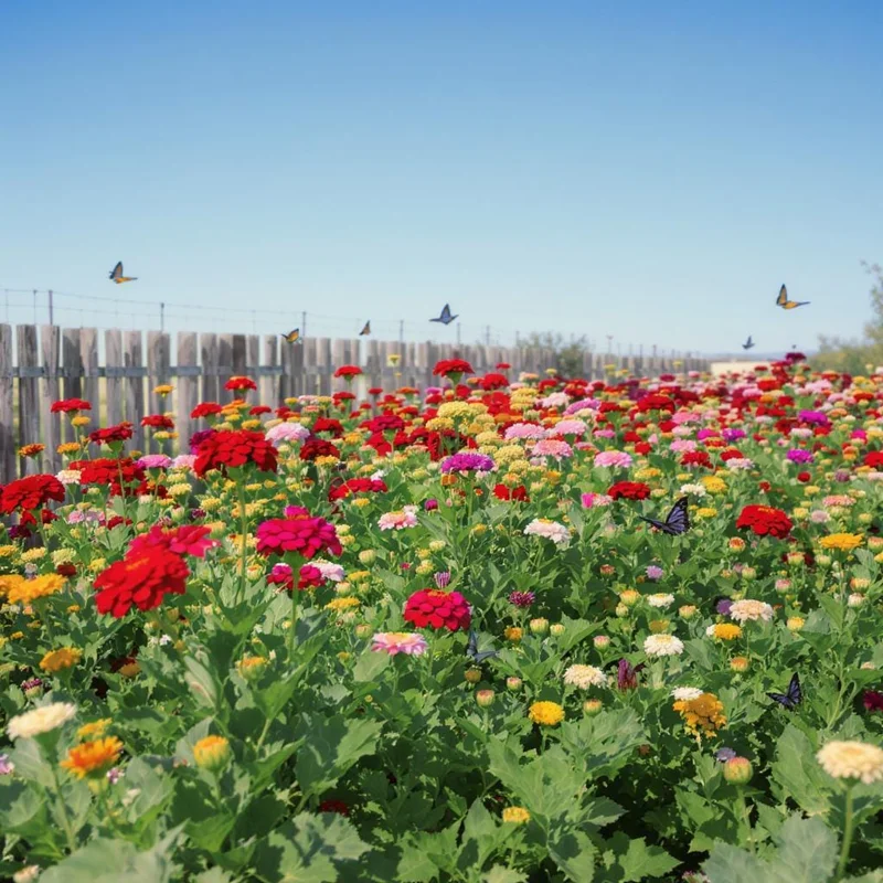California Giant Zinnia Seeds – Heirloom Double Blooms, Vibrant Colors – 50 Seeds - Image 5