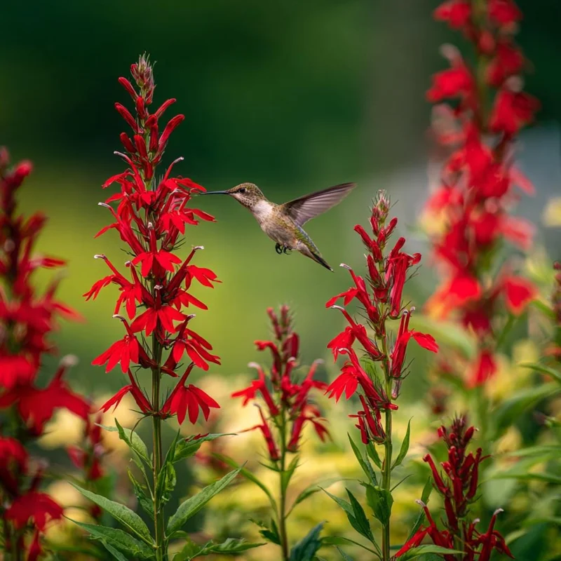 Cardinal Flower Lobelia Seeds – 250 Heirloom Seeds – Attracts Pollinators – Outdoor - Image 1
