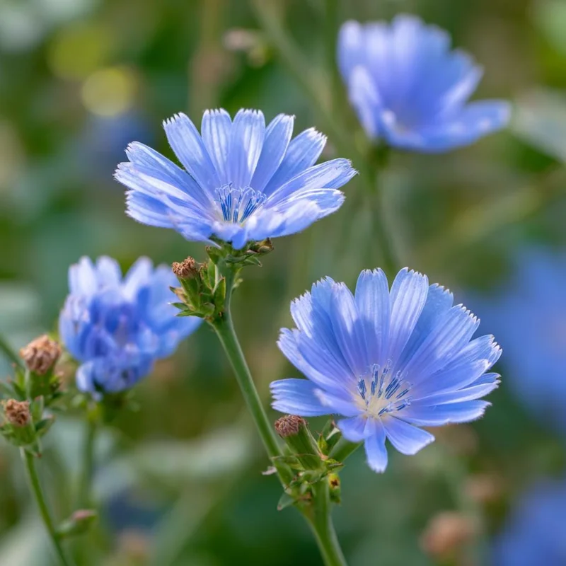 Chicory Seeds - 200 Seeds for Bright Blue Blooms & Edible Leaves - Pollinator Friendly - Image 3
