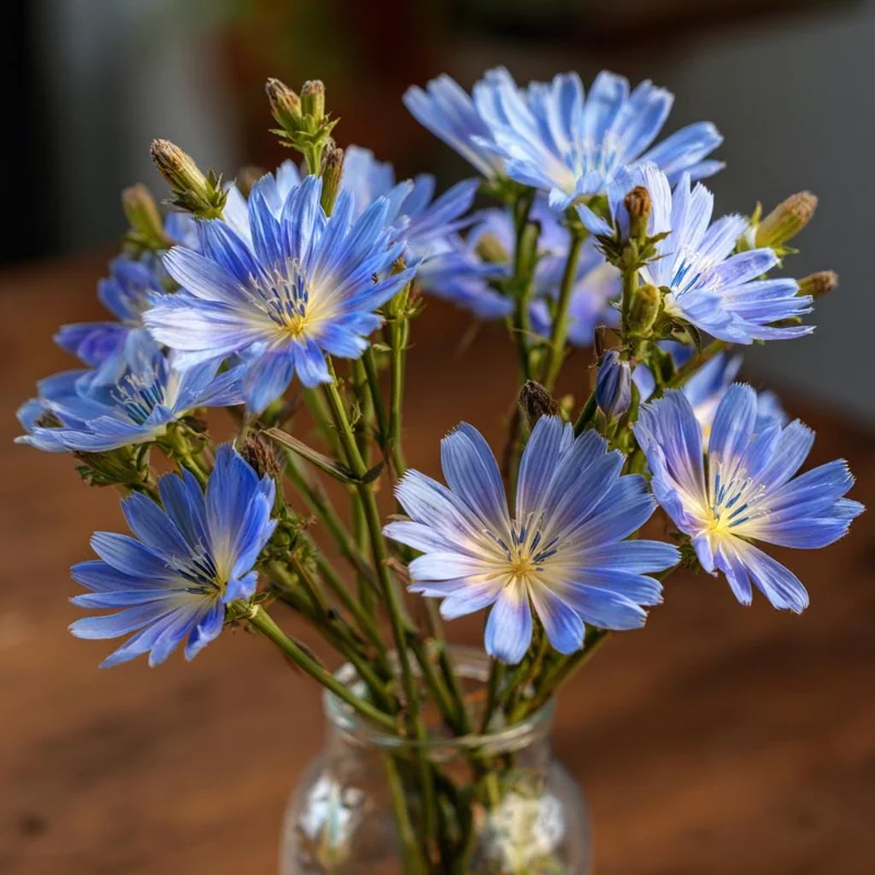 Chicory Seeds - 200 Seeds for Bright Blue Blooms & Edible Leaves - Pollinator Friendly - Image 6