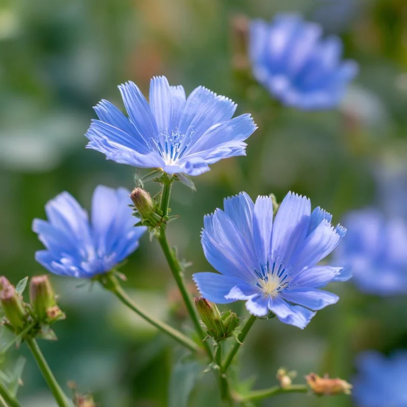 Chicory Seeds - 200 Seeds for Bright Blue Blooms & Edible Leaves - Pollinator Friendly - Image 8