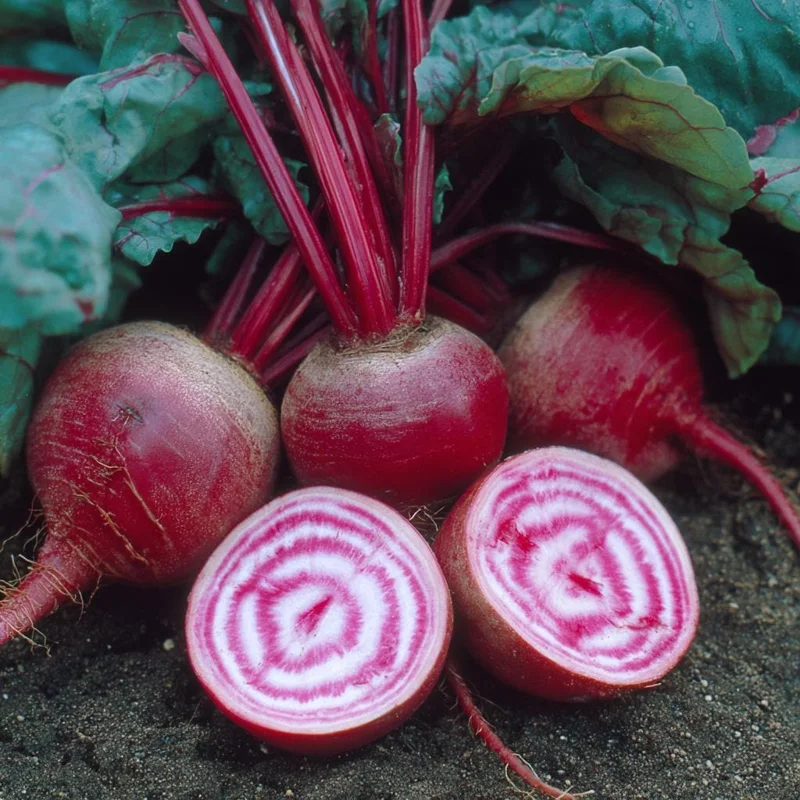 Chioggia Beet Seeds – 150 Heirloom Candy Stripe Beet Seeds for Planting - Image 1