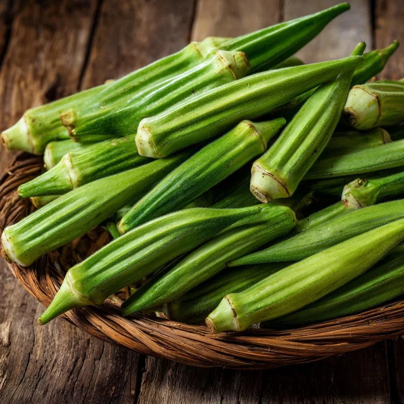 Clemson Spineless Okra Seeds - 50 Seeds - Heirloom Tender Vegetable for Gardens - Image 1