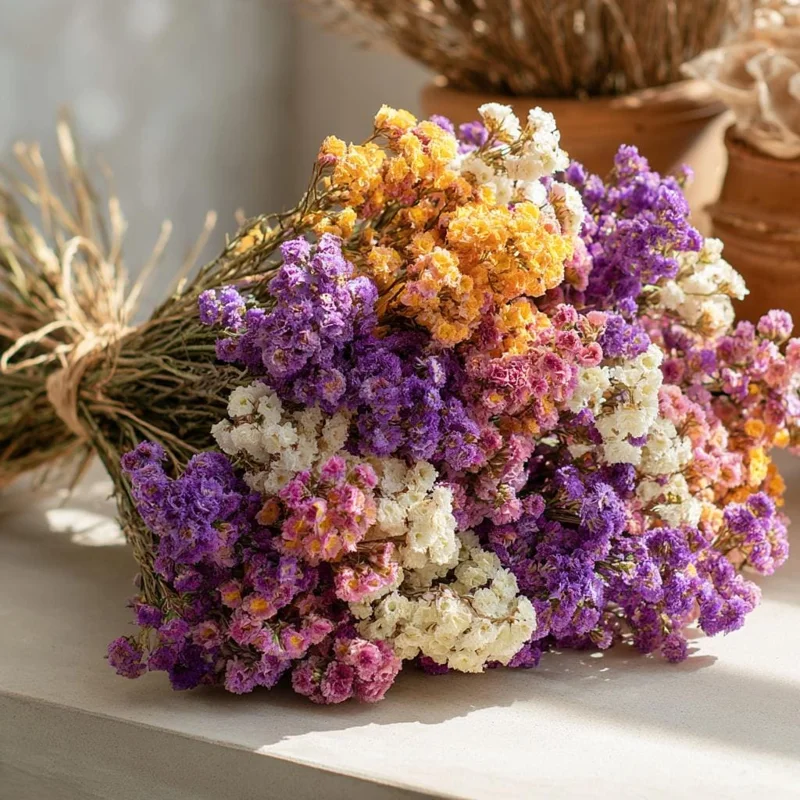 Colorful Statice Seed Mix – Limonium Sinuatum – 50 Seeds – Fresh & Dried Flowers - Image 1
