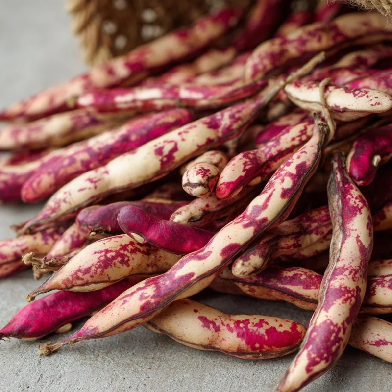 Cranberry Bean Seeds – 20 Count – Taylor's Horticultural Bush Heirloom Bush Beans - Image 1