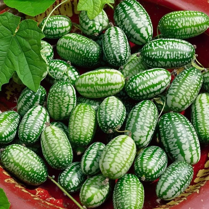 Cucamelon Mouse Melon Seeds 10 Count - Unique Mini Cucumber-Like Fruits - Image 1