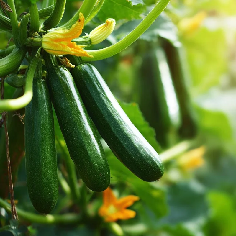 Dark Green Zucchini Seeds - Heirloom Summer Squash Seeds (25 Count) for Outdoor Garden - Image 3