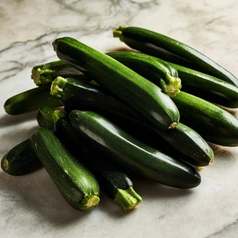 Dark Green Zucchini Seeds - Heirloom Summer Squash Seeds (25 Count) for Outdoor Garden - Image 1