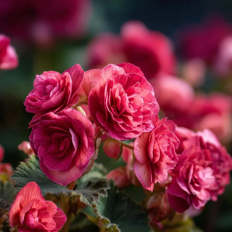 Deep Rose Begonia Seeds - 25 Count, Nonstop Series, Shade Garden - Image 2