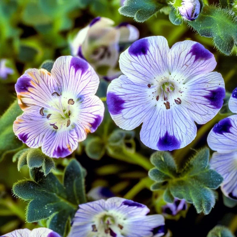 Five Spot Flower Seeds - 80 Nemophila maculata Seeds, Purple Spotted Blooms - Image 4