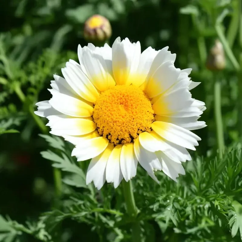 Garland Daisy Seeds - 500 Heirloom Chrysanthemum coronarium Seeds for Gardens - Image 2