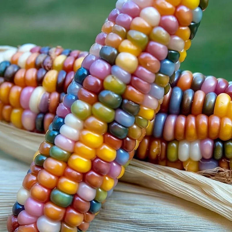 Glass Gem Corn Seeds – 25 Multicolored Heirloom Ornamental Corn Seeds - Image 2