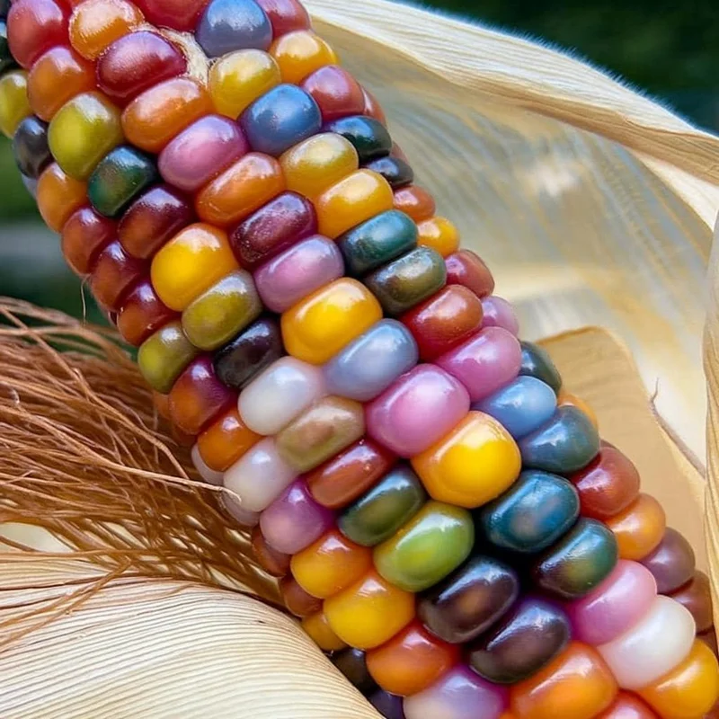Glass Gem Corn Seeds – 25 Multicolored Heirloom Ornamental Corn Seeds - Image 1