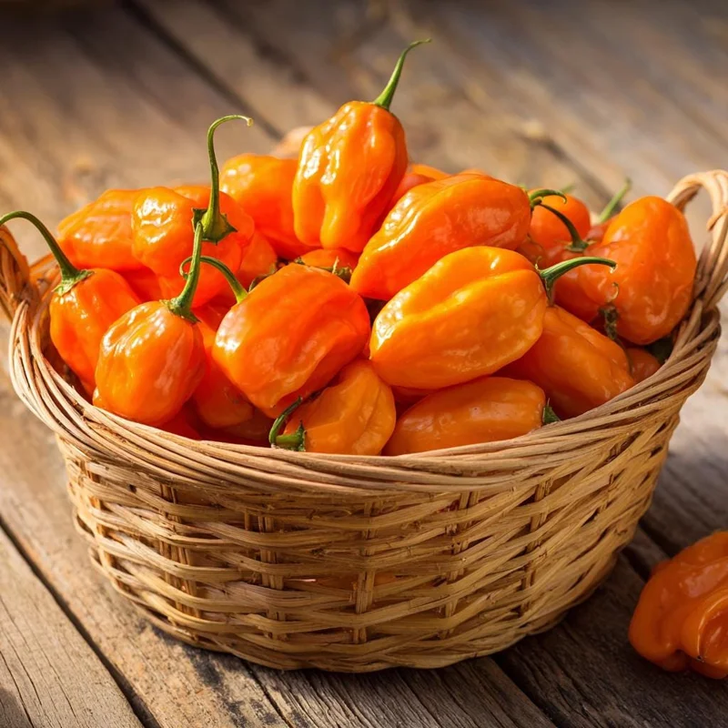 Habanero Orange Hot Pepper Seeds – Capsicum chinense 25 Seeds | Fiery Heat | Tropical Citrus Flavor - Image 1