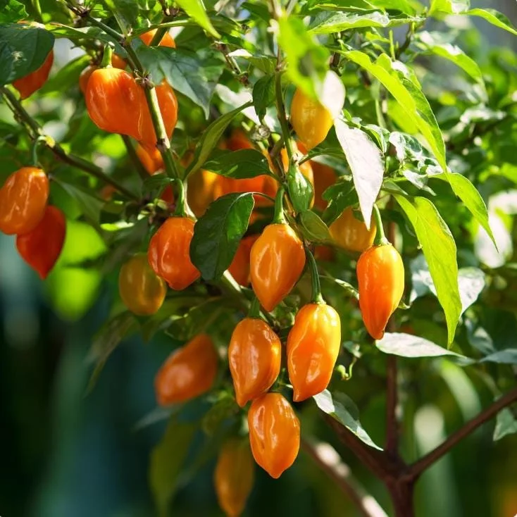 Habanero Orange Hot Pepper Seeds – Capsicum chinense 25 Seeds | Fiery Heat | Tropical Citrus Flavor - Image 2