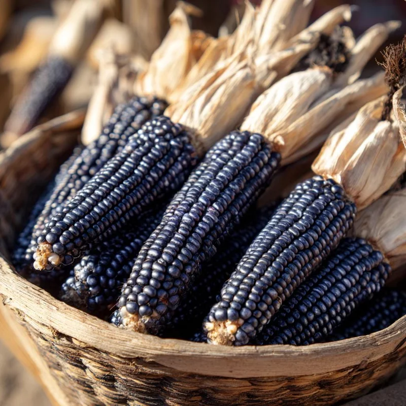 Hopi Blue Corn Seeds - Zea mays 25 Seeds Heirloom Nutty Flavor - Image 1