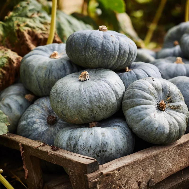 Jarrahdale Pumpkin Seeds – Heirloom Blue-Green Cucurbita Maxima – 10 Seeds - Image 1