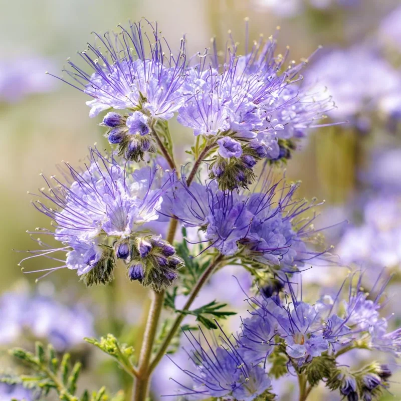 Lacy Phacelia Seeds - 100 Count - Delicate Purple Blooms, Pollinator Magnet - Image 1