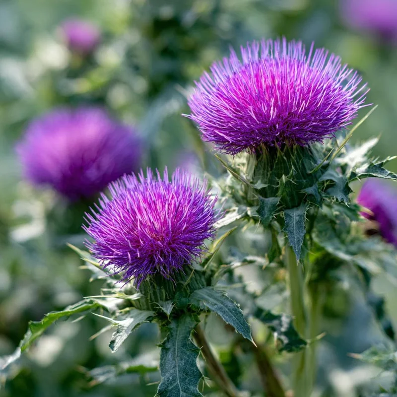 Milk Thistle Seeds - 30 Count Heirloom Medicinal & Culinary Herb - Image 1