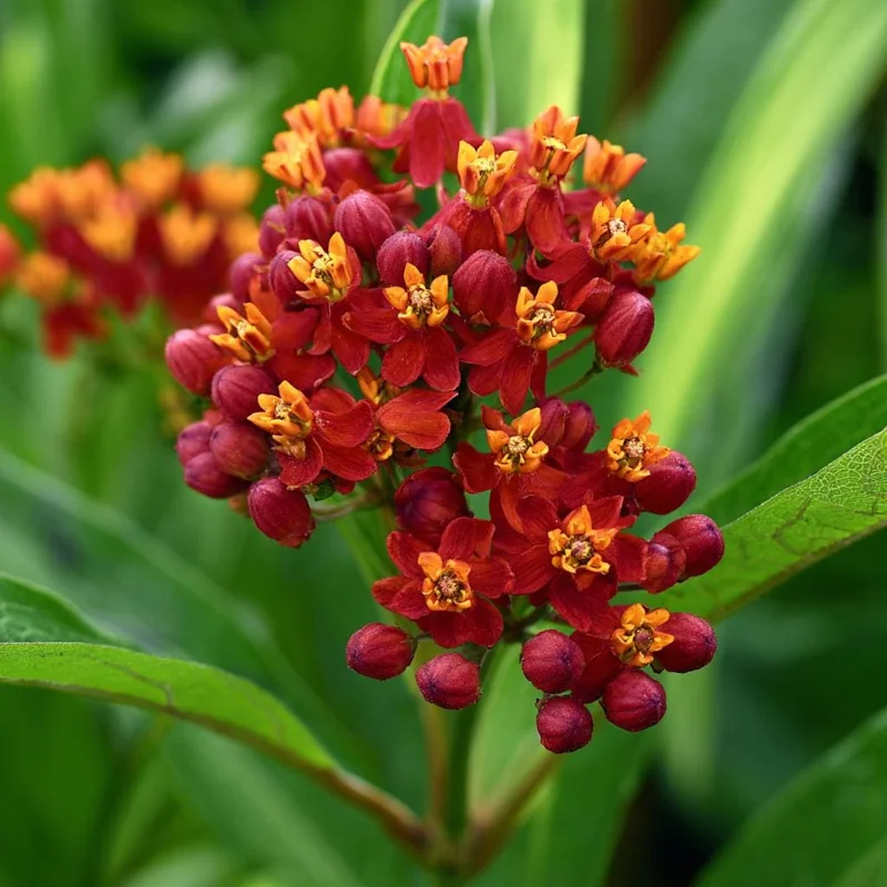 Milkweed Blood Flower Seeds - Vibrant Red Blooms - 50 Seeds - Pollinator Friendly - Image 1