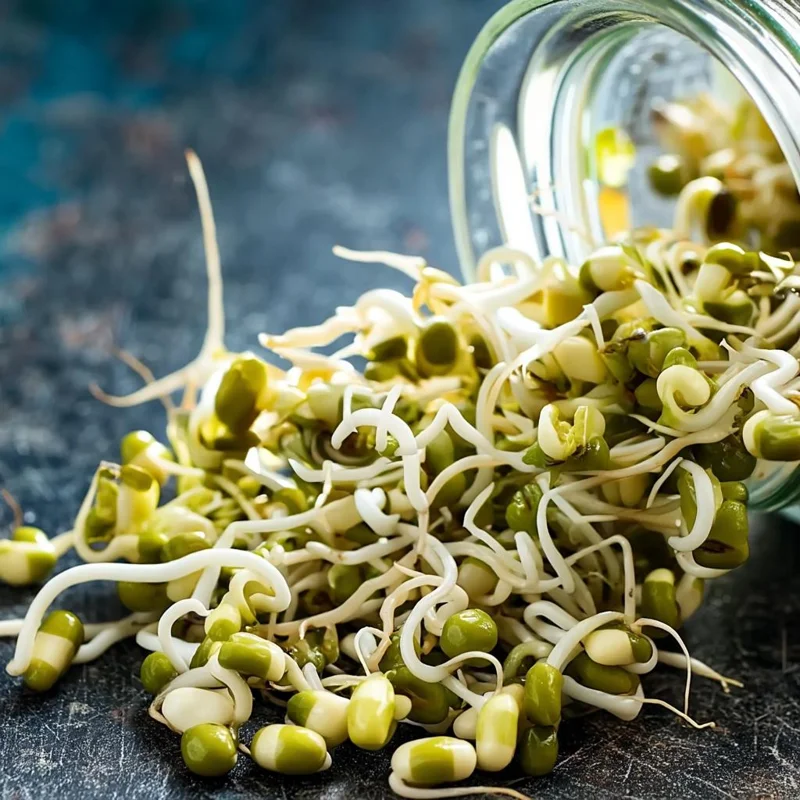 Mung Bean Sprouting Seeds - 500 Count, Nutrient-Rich, Easy to Sprout - Image 1